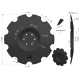 Talerz uzębiony Z-10 fi 560 mocowanie 6/120 35606040 | Exvi