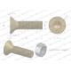 Śruba kpl. M12x45 - imbus 10 DIN7991 799128845 | Exvi