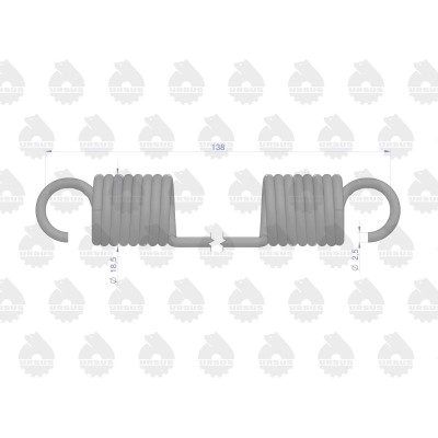 Sprężyna szczęk sprzedawane po 10 C-360 50/52-607/0 | Exvi