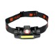 Latarka czołówka LED COB 200 Lm ładowana LED-0080 | Exvi