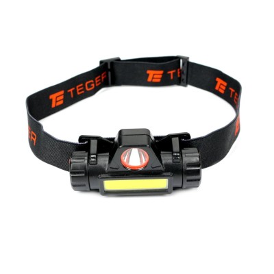 Latarka czołówka LED COB 200 Lm ładowana LED-0080 | Exvi