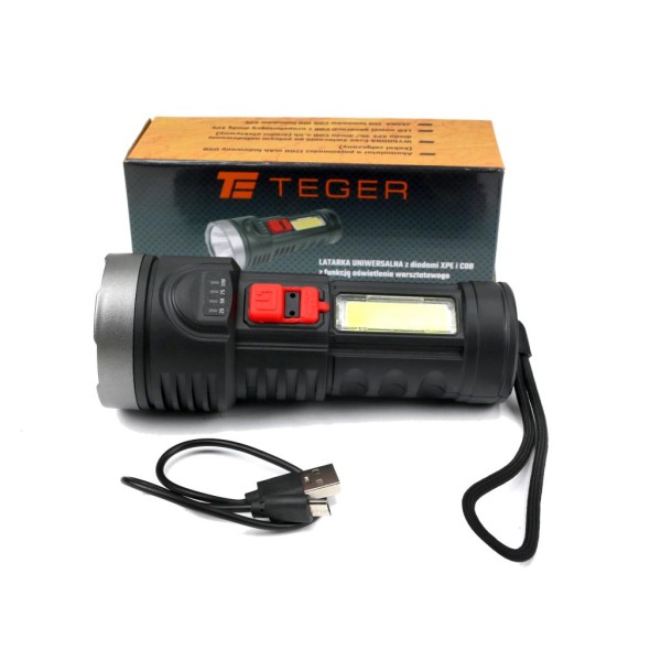 Latarka uniwersalna obudowa z ABS diody LED LED-0083 | Exvi