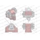 Wspornik napędu pompy hydraulicznej 50546220-W | Exvi