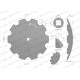 Talerz uzębiony Z-10 fi 610 otwór 35x35 76103560 | Exvi