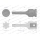 Nasadka udarowa 1/2" gwiazdkowa STAR T45 WMU205 | Exvi