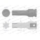 Nasadka udarowa 1/2" gwiazdkowa STAR T70 WMU209 | Exvi