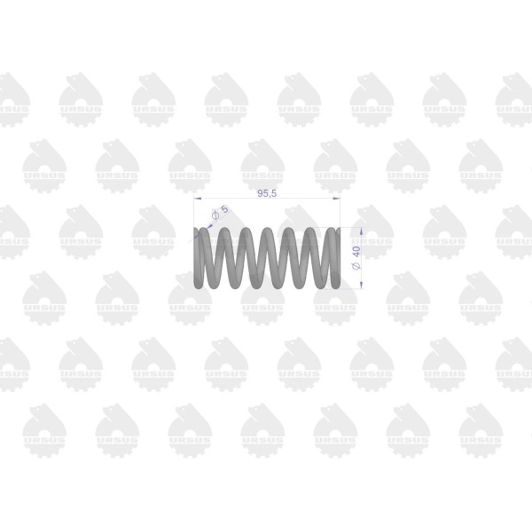Sprężyna sprzęgła mała sprzedawane po 10 80/02-108/8 | Exvi