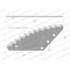 Nóż paszowozu uniwersalny otwór 22 mm 9010102 | Exvi