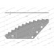 Nóż paszowozu uniwersalny otwór 22 mm 9010101 | Exvi