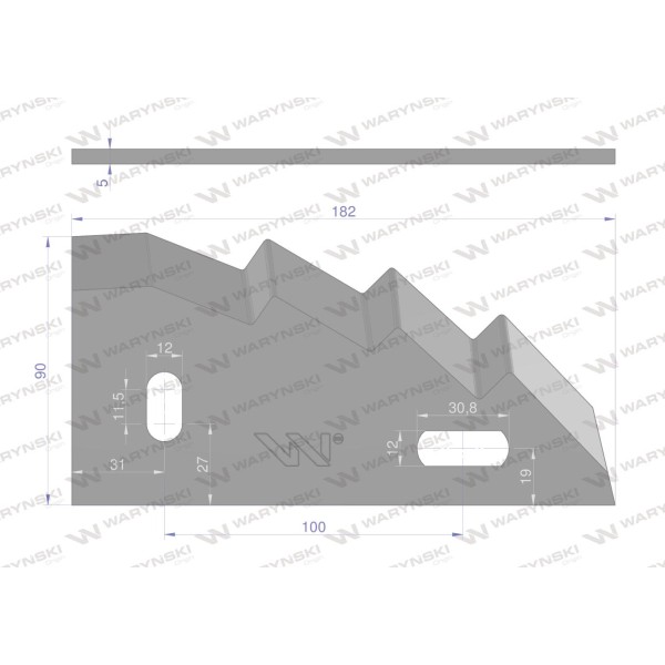 Nóż paszowozu zastosowanie Luclar Himel 9010141 | Exvi