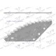 Nóż paszowozu uniwersalny otwór 19.5 mm RF-9010112 | Exvi