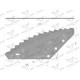 Nóż paszowozu uniwersalny otwór 19.5 mm RF-9010111 | Exvi