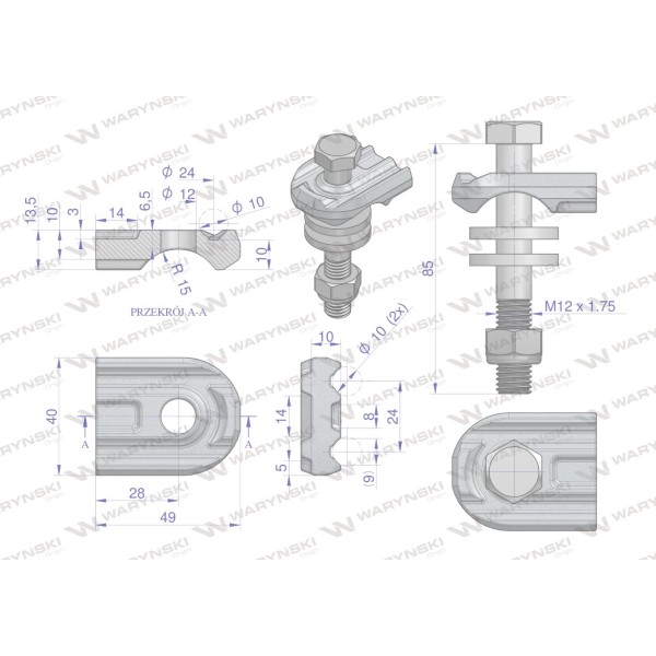 Mocowanie palca kpl. zastosowanie Deutz 06584663 | Exvi