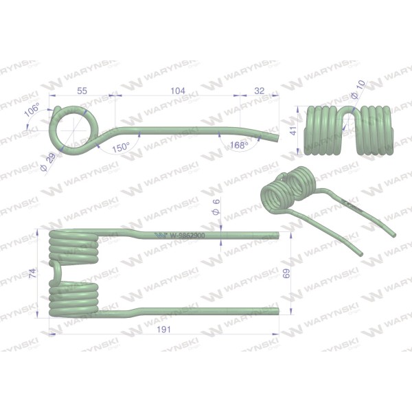 Palec podbieracza zastosowanie Claas Waryński 9862900 | Exvi