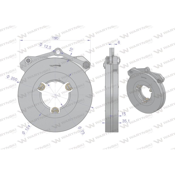 Docisk hamulcowy CASE Waryński 3142883R94W | Exvi