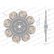 Tarcza sprzęgła Ceramiczna RENAULT 7700019557W | Exvi