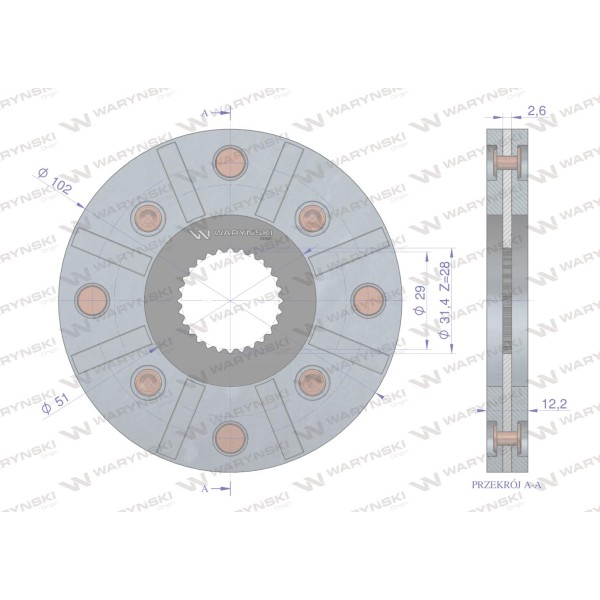 Tarcza hamulcowa 7701004426 RENAULT 7701004426W | Exvi