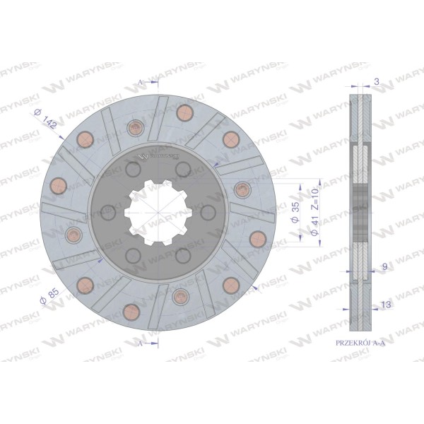 Tarcza hamulcowa 3134666R93 CASE. 3134666R93W | Exvi