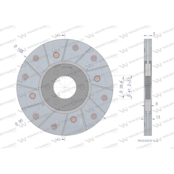 Tarcza hamulcowa 6005003078RENAULT 6005003078W | Exvi