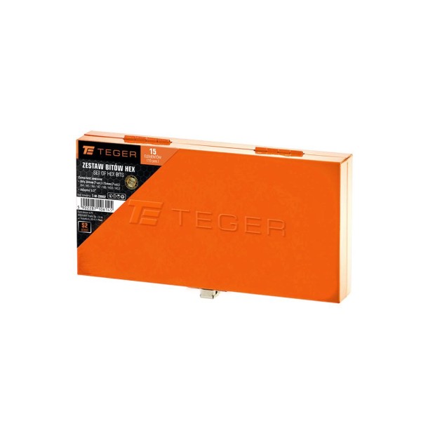 Zestaw bitów HEX (15 el.) / TEGER ZB002 | Exvi
