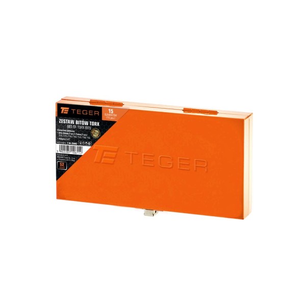 Zestaw bitów TORX (15 el.) / TEGER ZB003 | Exvi