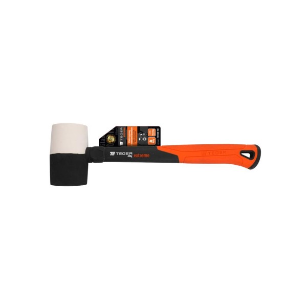 Młotek gumowy z trzonkiem fiberglass 450 g MGF-450 | Exvi