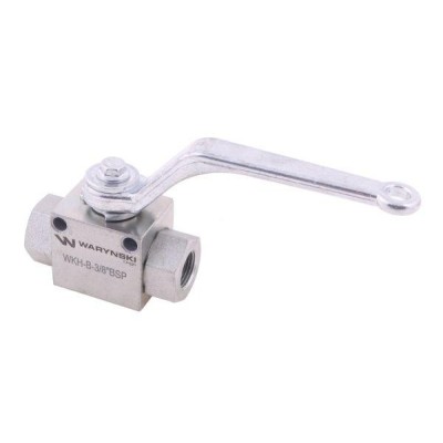 Zawór kulowy hydrauliczny 2-drogowy 2/2 WKH-B-3/8BSP | Exvi