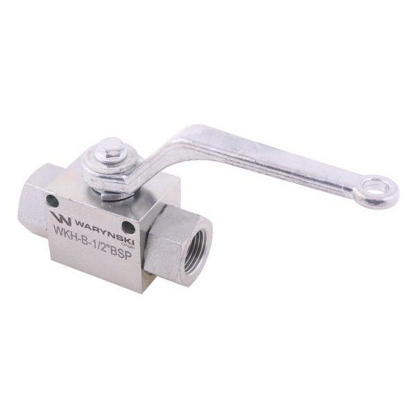 Zawór kulowy hydrauliczny 2-drogowy 2/2 WKH-B-1/2BSP | Exvi