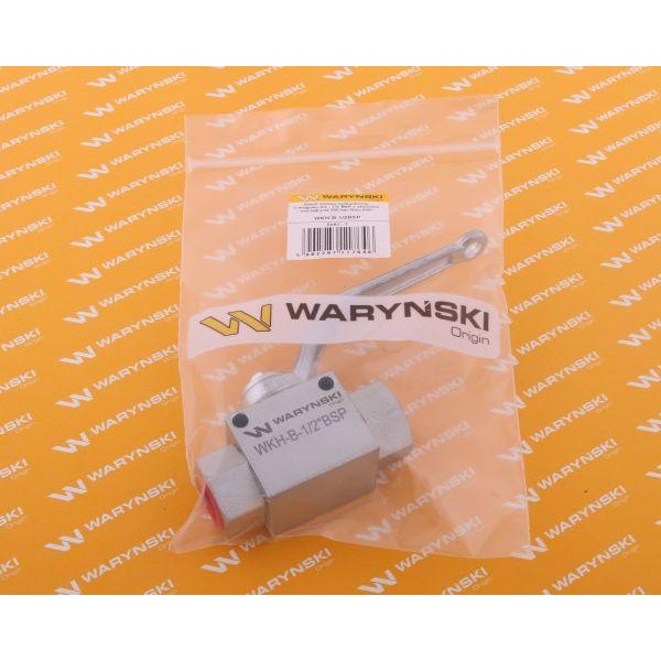 Zawór kulowy hydrauliczny 2-drogowy 2/2 WKH-B-1/2BSP | Exvi