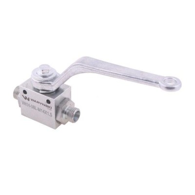 Zawór kulowy hydrauliczny 2-drogowy WKH-08L-M14X1.5 | Exvi