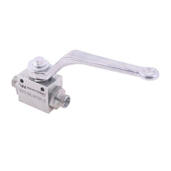 Zawór kulowy hydrauliczny 2-drogowy WKH-08L-M14X1.5 | Exvi
