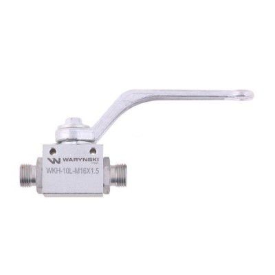 Zawór kulowy hydrauliczny 2-drogowy WKH-10L-M16X1.5 | Exvi