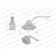 Zawór kulowy hydrauliczny 2-drogowy WKH-12L-M18X1.5 | Exvi