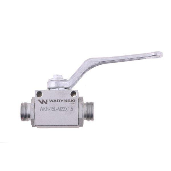 Zawór kulowy hydrauliczny 2-drogowy WKH-15L-M22X1.5 | Exvi