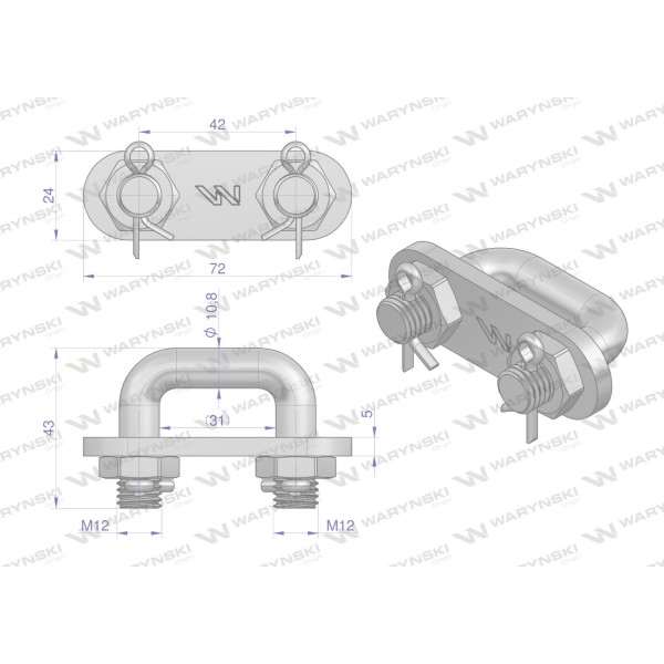 Ogniwo łańcucha podłogowego 11x31 kpl. 2213120040 | Exvi