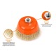 Szczotka doczołowa z nakrętką - drut SDIT017 | Exvi