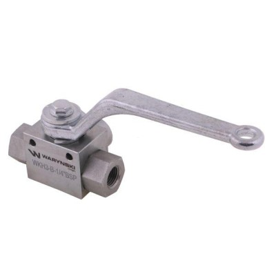 Zawór kulowy hydrauliczny 3-drogowy WKH3-B-1/4BSP | Exvi