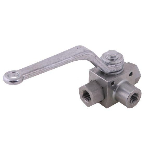 Zawór kulowy hydrauliczny 3-drogowy WKH3-B-1/4BSP | Exvi