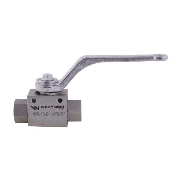 Zawór kulowy hydrauliczny 3-drogowy WKH3-B-1/4BSP | Exvi