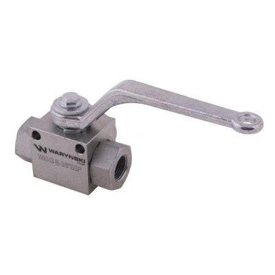 Zawór kulowy hydrauliczny 3-drogowy WKH3-B-3/8BSP | Exvi