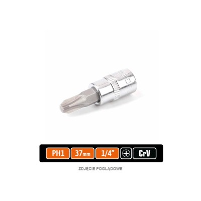 Klucz nasadowy 1/4" z bitem PH 1x37 mm KNPH102 | Exvi