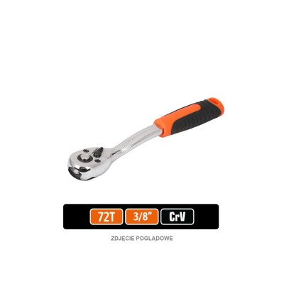 Grzechotka 3/8" 72T, CR-V, Teger G105 | Exvi