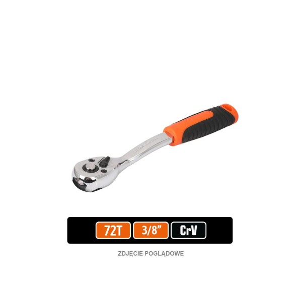 Grzechotka 3/8" 72T, CR-V, Teger G105 | Exvi