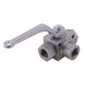 Zawór kulowy hydrauliczny 3-drogowy WKH3-B-1/2BSP | Exvi
