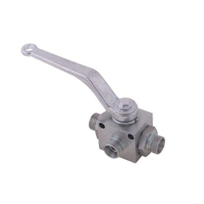 Zawór kulowy hydrauliczny 3-drogowy WKH3-12L-M18X1.5 | Exvi