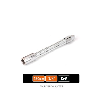 Przedłużka do nasadek 1/4" giętka 150 mm PRZE116 | Exvi