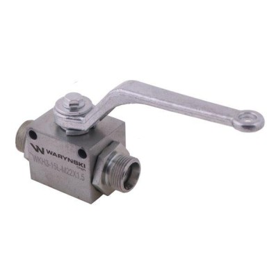 Zawór kulowy hydrauliczny 3-drogowy WKH3-15L-M22X1.5 | Exvi