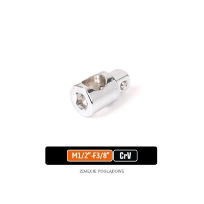 Redukcja TYP T M 1/2"-F 3/8", CR-V, Teger PIR111 | Exvi