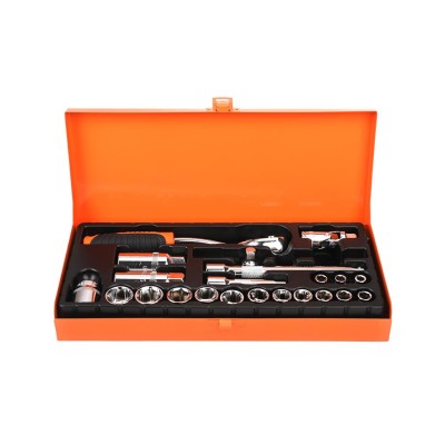 Zestaw kluczy nasadowych 3/8" (22 el), CR-V NWZK22 | Exvi