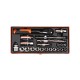 Zestaw kluczy nasadowych 3/8" (22 el), CR-V NWZK22 | Exvi